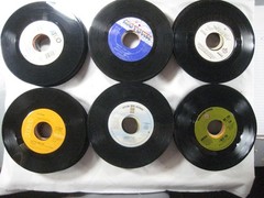 record lot 45 rpm VG+/NM- 125 vinyl NO sleeves pop hits 70s/80s FREE SHIP 5Q