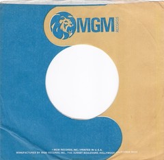 Mixed 3 Lot – MGM BLUE/TAN ROUND LION 7″ 45 RPM Original Record Company Sleeves