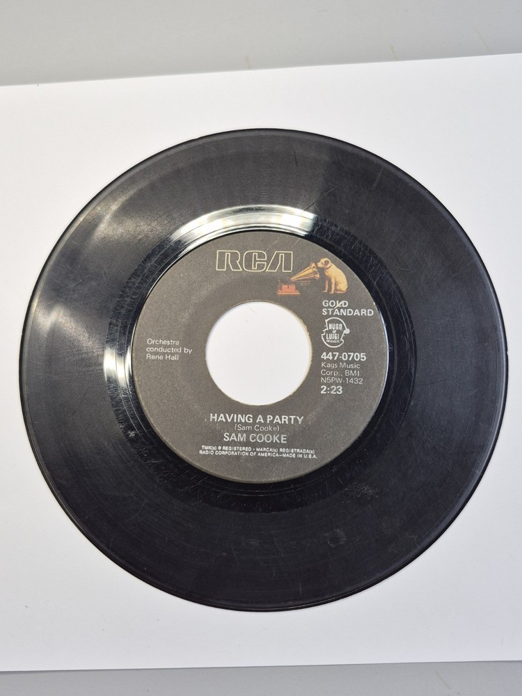1960’s RCA 45 RPM 7″ Vinyl: Sam Cooke “Having a Party” & “Bring it Home to Me”