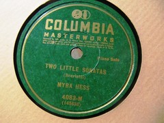 1st REC 1928 MYRA HESS Piano Scarlatti Sonata Beethoven Bagatell Brahms COLUMBIA