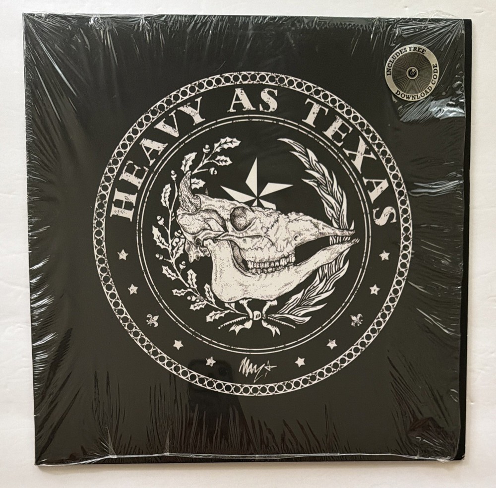 Heavy As Texas Self Titled Vinyl LP Clear Red Splatter 2019 Open Shrink