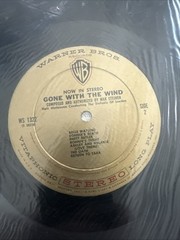 Gone With The Wind – Original Score Max Steiner 1961 Vinyl LP Warner Bros W-1322