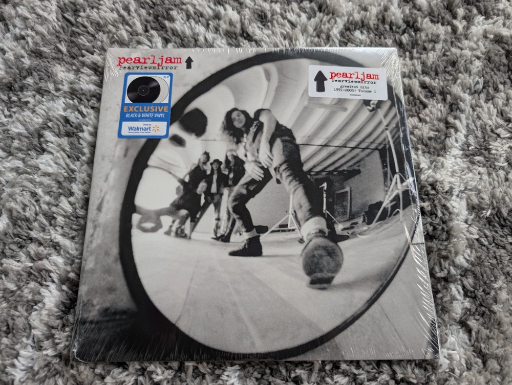Pearl Jam Rearviewmirror 1991-2003 Vol. 1 Greatest Hits Black White Vinyl LP New