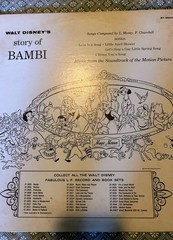 Walt Disney Bambi Vintage Vinyl LP 1969 Disneyland Record/Book ST 3903