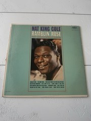 Nat King Cole Ramblin’ Rose LP Capitol T-1793 Rainbow Label Vinyl Record VG+/VG