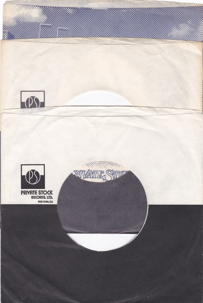 Mixed Lot of 3 70’S PRIVATE STOCK LABEL 7″ 45RPM Original Record Company Sleeves