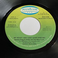 Swamp Dogg: My Heart Just Can’t Stop Dancing / Silly… 45 – Musicor – Funk