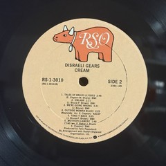 CREAM Disraeli Gears 1977 RSO Reissue RS13010 Sunshine Of Your Love NM/NM Shrink