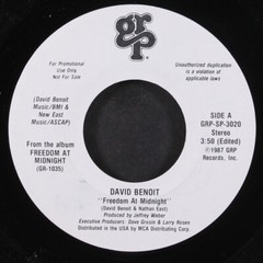 DAVID BENOIT: freedom at midnight GRP 7″ Single 45 RPM