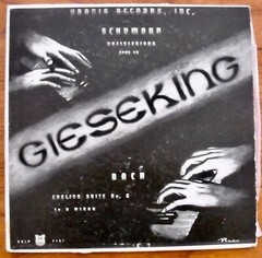 Schumann/Bach-Piano Pieces-Gieseking-Urania URLP 7107-Very Rare!! 1953