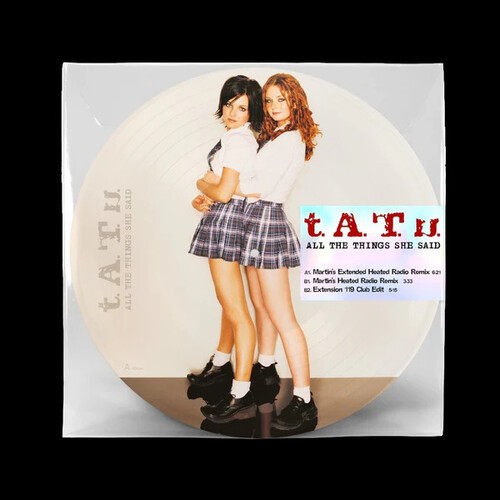 T.A.T.U – All The Things She Said – Limited Picture Disc [New 12″ Vinyl] Ltd Ed,