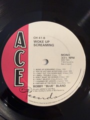 BOBBY BLAND: woke up screaming! ACE 12″ LP 33 RPM United Kingdom 1981