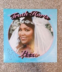 SIGNED LIZZO Truth Hurts LP COLOR VINYL 12″ Autographed (Baby Blue)