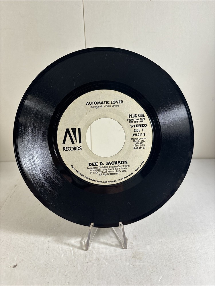 Dee D. Jackson – Automatic Lover / Didn’t Think You’d Do It 45- 1978 AVI Records