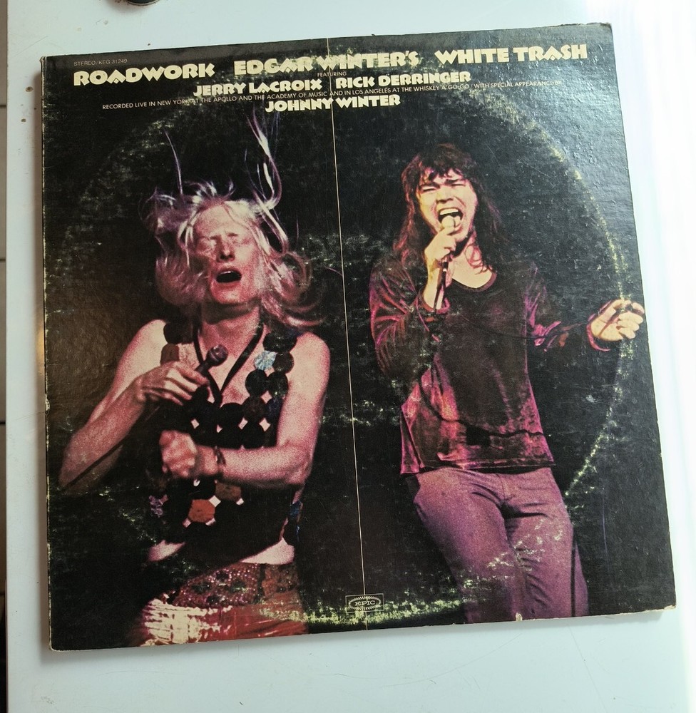 Edgar Winter’s White Trash “Roadwork” 2xLP Record