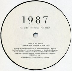 NEW ORDER: Substance 1987 (Black Vinyl 2 LP’s)- Factory Records- IMPORTED