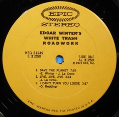EDGAR WINTER’S WHITE TRASH ROADWORK 2X LP 1972 ORIGINAL NICE CONDITION! VG/VG!!