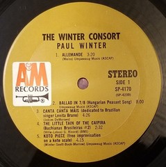 The Winter Consort – The Winter Consort 1968 LP, Album, Mon A&M Records,A&M Reco
