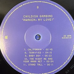 Childish Gambino Awaken, My Love! Black Vinyl LP Glassnote Soul Funk 2016