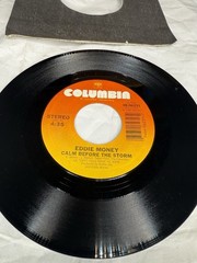 Eddie Money 7″ 45 Record Take Me Home Tonight & Calm Before The Storm 1986 VTG