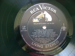 BELAFONTE SINGS THE BLUES – RCA VICTOR LSP-1972 LIVING STEREO