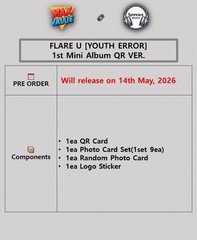FLARE U [YOUTH ERROR] 1st Mini Album QR Ver/QR+10 Photo Card+Sticker OFFICIAL
