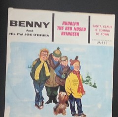 Santa Claus is Coming to Town 45 RPM Benny and His Pal Joe OBrien 1963 UA Record