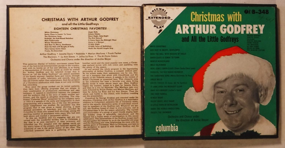 CHRISTMAS WITH ARTHUR GODFREY / 3 X 7 INCH 45 RPM EP BOX SET / COLUMBIA B-348