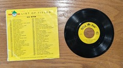 Frosty the Snowman and Deck the Halls Vintage Vinyl Records 45 RPM