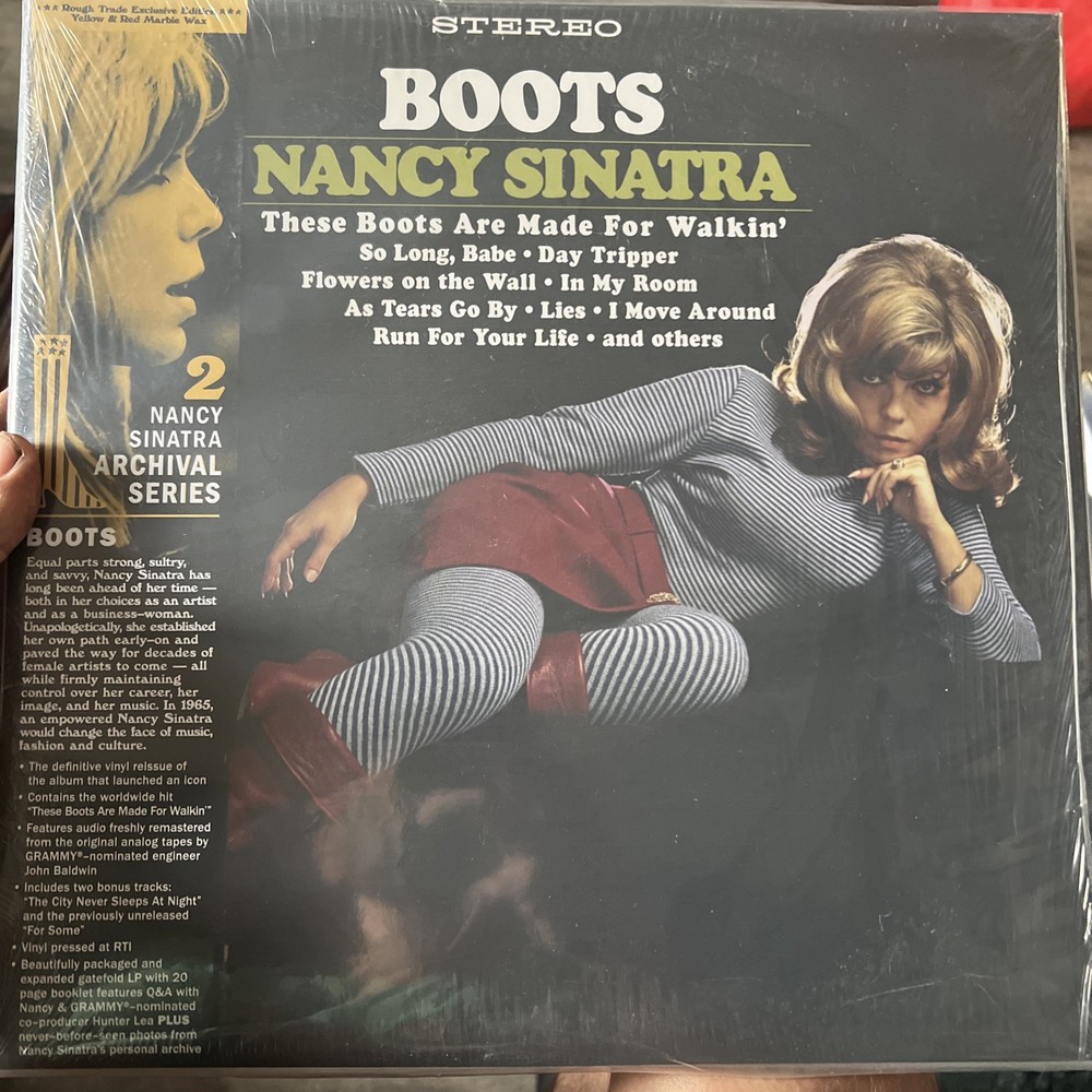 Nancy Sinatra BOOTS Rough Trade Excl Yellow & Red Marble Vinyl LP /300 *RARE*