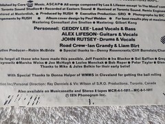 Rush Vinyl 1974 Phonogram Polygram Mercury GK Gilbert Kong Pressing SRM11011