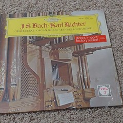 Deutsche Grammophon Bach Karl Richter Orgelwerke Vol. 3 12″ Stereo LP 139 387