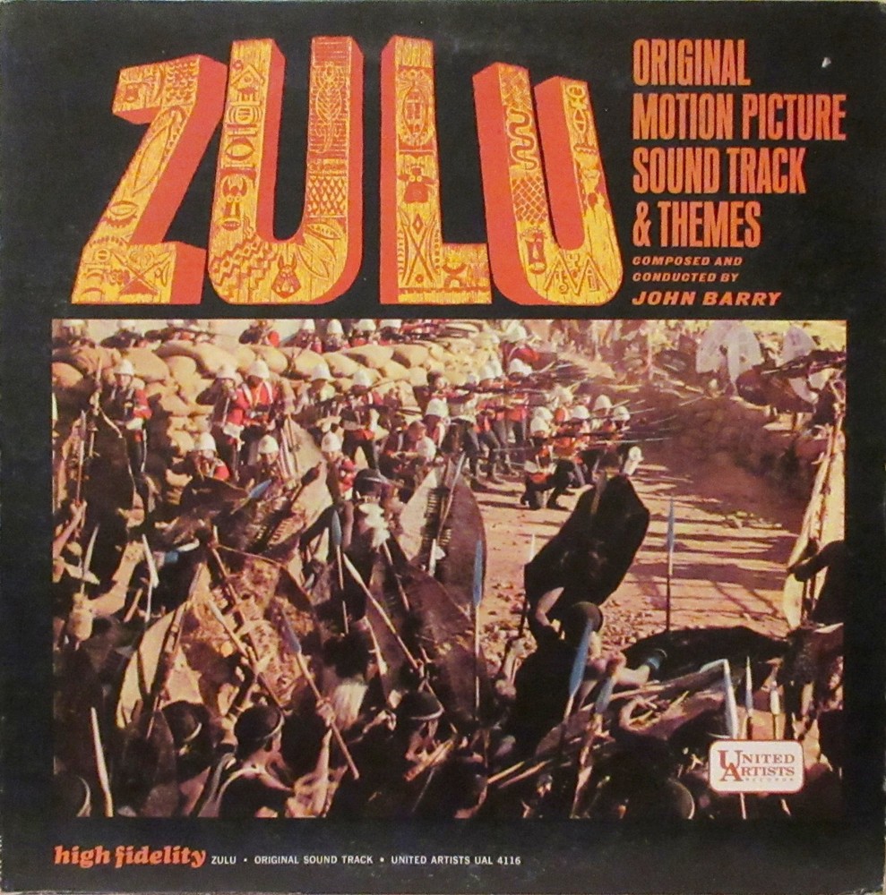JOHN BARRY SOUNDTRACK TO ZULU MONO WHITE LABEL VINYL NEAR MINT!