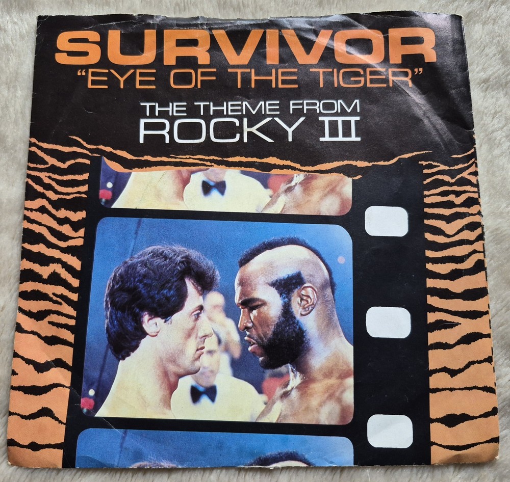 SURVIVOR – EYE OF THE TIGER UK 7″ SINGLE 1982 SCT A2411 ROCK