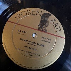 [SPOKEN WORD]~EXC LP~RUTH DRAPER~The Art Of~VOL. V~5~Doctors And Diets~The Actre