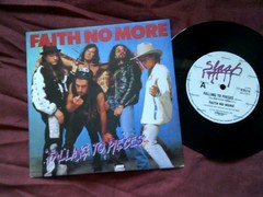 FAITH NO MORE Falling to pieces RARE 7″ Australia 1990s POP Metal Rock