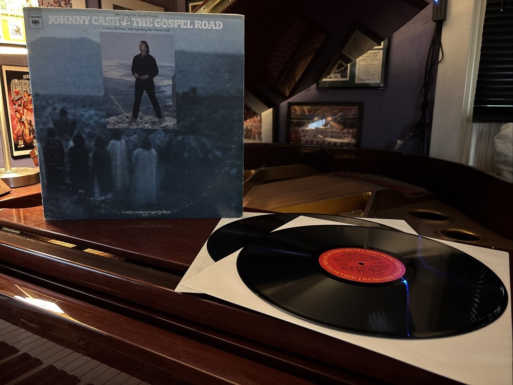 Johnny Cash – The Gospel Road 1973 2X Gatefold Vinyl LP w/ Insert – EX/VG+