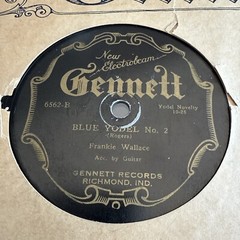 1928 GENNETT ELECTROBEAM 6562 78 rpm FRANKIE WALLACE – SLEEVE V+