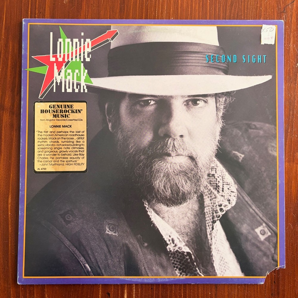 Lonnie Mack / Second Sight ~ Vinyl LP (1986) ALLIGATOR 4750