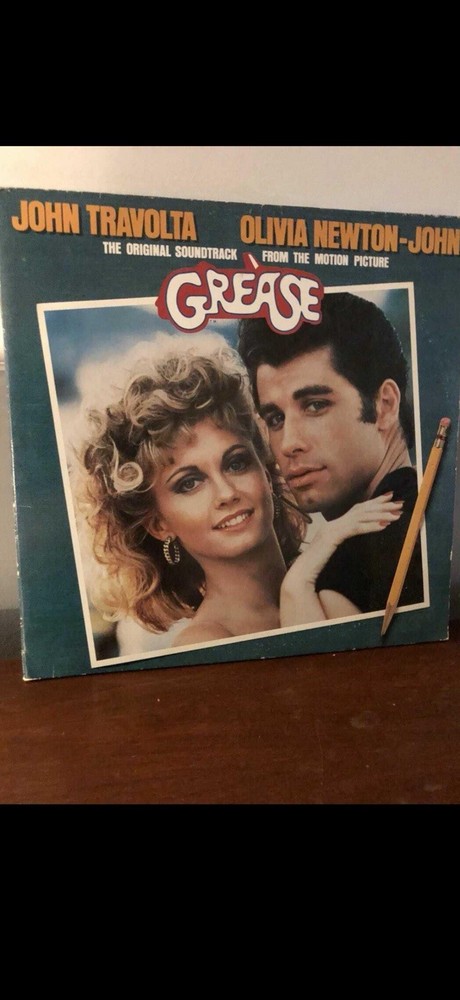 RSO Grease Original Soundtrack 12″ Black Vinyl LP 33RPM Travolta/Newton-John