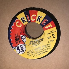 Vintage Cricket Kiddie Koncert Records & Album 1960s Kiddie 45s See Pics