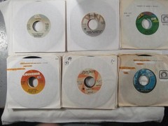 record lot 45 rpm VG+/NM- 100 vinyl w/ sleeves Pop hits 70s/80s FREE SHIP 5L