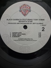 Black Sabbath Feat. Tony Iommi Seventh Star Vinyl. Original Wrapping!