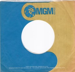 Mixed 3 Lot – MGM BLUE/TAN ROUND LION 7″ 45 RPM Original Record Company Sleeves