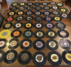 Lot of 51 Vintage 45 RPM Vinyl Records Johnny Cash Brenda Lee Hank Thompson Sun