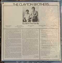 The Clayton Brothers w/Emily Remler-It’s All In The Family-Concord Jazz 138 NM-!