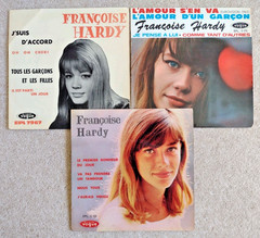 Francoise Hardy 3x Vogue EPs Le Premier Bonheur du Jour++ 1962/3 VG/VG(+)