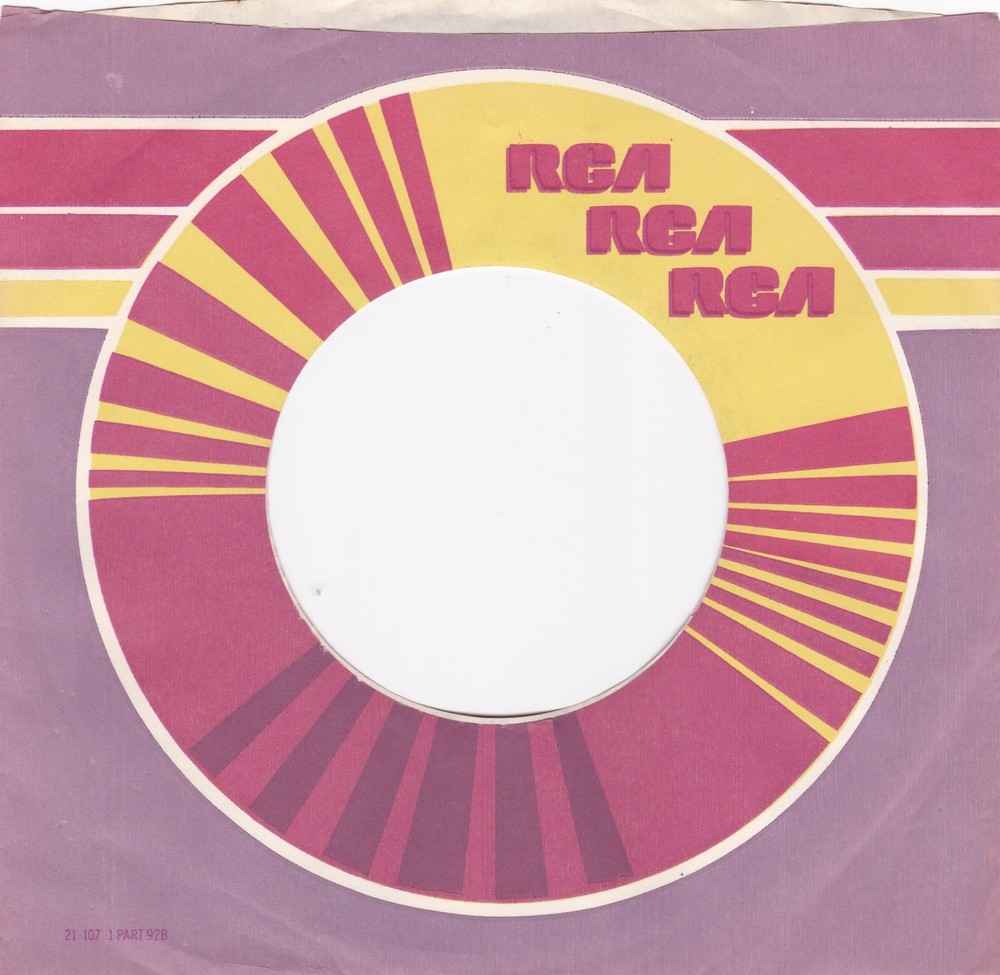 1974 RCA RECORDS LABEL MULTICOLOR #56 7″ 45 RPM Original Record Company Sleeve