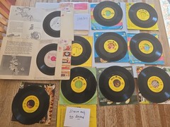 MIXED LOT of 12 Children’s 45rpm Vintage RECORDs SHOW N TELL & PETER PAN see PIC