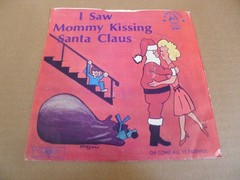 I SAW MOMMY KISSING SANTA CLAUS Robin Hood 7 vinyl 1002 christmas music holiday